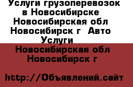 Услуги грузоперевозок в Новосибирске - Новосибирская обл., Новосибирск г. Авто » Услуги   . Новосибирская обл.,Новосибирск г.